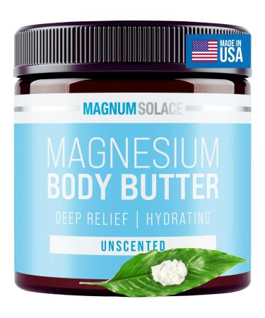 Magnesium Body Butter - Nighttime Magnesium Cream - Lightly Scented Unscented