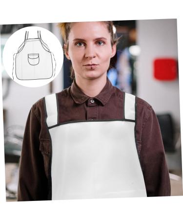 Ipetboom nail polish dress uniform hair dye major white Work baking oil supplies tpu hair stylist apron salon hair stylist apron hairstylist aprons for men decorate man apron bib 74x66cm White - Buy Online on GoSupps.com