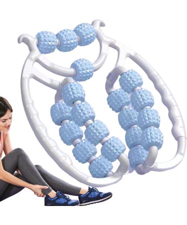 Buy Rad Fascia Muscle Roll - Adjustable Leg Massage Roller with 15 Rolls & 360 Rotation for Muscle Relaxation Calf & Neck Relief - Ideal for Yoga & Bodybuilding - Blue - Buy Online on GoSupps.com