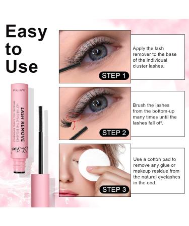 Lash Bond Remover Eyelash Glue for Remove Individual DIY Cluster Eyelash Extensions at Home Suitable for Sensitive Eyes Deep Cleaning Sting-Free Formula - Buy Online on GoSupps.com