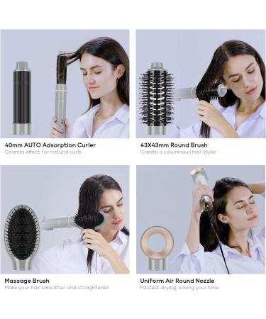 Parwin Pro Beauty 4-in-1 MaxAIR Styler Hair Dryer Brush Set - Gray | Hairdryer, Curler, Hot Brush for Styling, Volumizing & Curling with Ion Care & High-Speed Motor - Buy Online on GoSupps.com