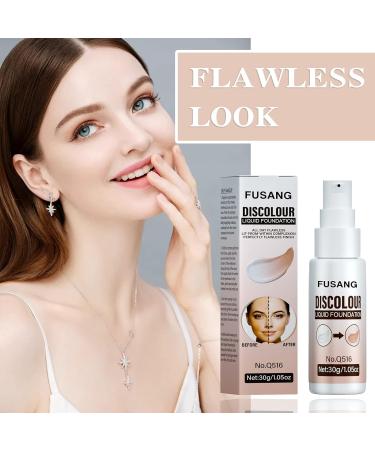 Fusang Color Changing Foundation Long Lasting Moisturizing Concealer Cover Cream Full Coverage Flawless Colour Changing Foundation Waterproof Liquid Base Makeup Suitable for Women&Girls - Buy Online on GoSupps.com