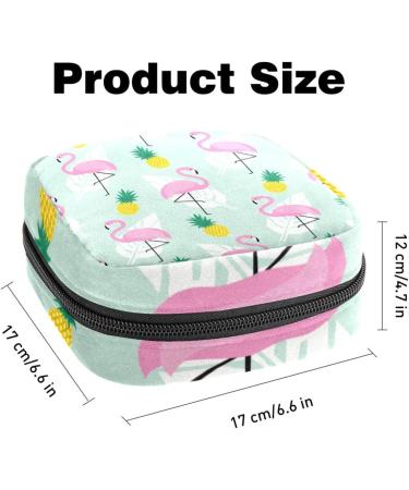 Women s Binding Storage Bags | Pineapple Flamingo Pattern | Portable Menstrual Cardboard Holder for Tampons & Bandages | Stylish Multi-Color Organizers for School & Office - Buy Online on GoSupps.com