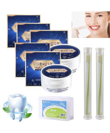 2023 New Miyanxi Tooth Powder, Miyanxi Teeth Whitening, Teeth Whitening Powder, Teeth Whitening, Effective Coffee Stain Remover /47 (Size : 5pcs)