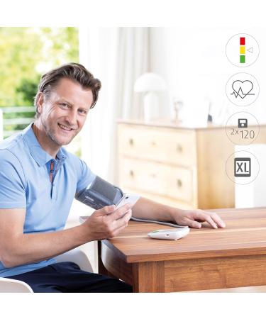 Medisana BU 570 Connect: Bluetooth Upper Arm Blood Pressure Meter with Memory Irregular Heartbeat Alert & Traffic Light Scale - Accurate Pulse Measurement International Shipping - Buy Online on GoSupps.com