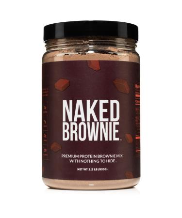 Naked Brownie - High Protein Brownie Mix No Artificial Sweeteners 15g Protein Only 9g Sugar Gluten Free Non-GMO No Soy - 1.2 LB