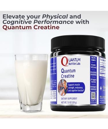 Quantum Nutrition Labs Creatine Monohydrate Powder - Vegan-Friendly Unflavored Formula for Men & Women | 7.8 oz (40 Servings) - Shop Internationally - Buy Online on GoSupps.com