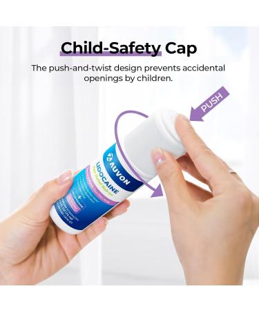 AUVON Max Strength Lidocaine Pain Relief Roll-On with Lavender Essential Oil No Mess Applicator Quick Absorbing to Numb & Soothe Pain Relief for Knees Shoulders 2.5 Oz 2 Packs - Buy Online on GoSupps.com