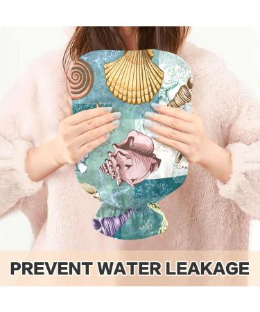 Premium 1L Hot Water Bottle with Cover - Pain Relief & Versatile Warm/Cool Compress | Mussels Corals & Naval Nests - Buy Online on GoSupps.com