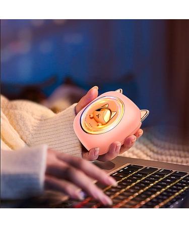 Rechargeable Hand Warmer USB Fast Charging Hand Warmer with Cat Shape Hands Care Products for Riding Working Traveling Camping Skiing Fishing Pink Color - Buy Online on GoSupps.com