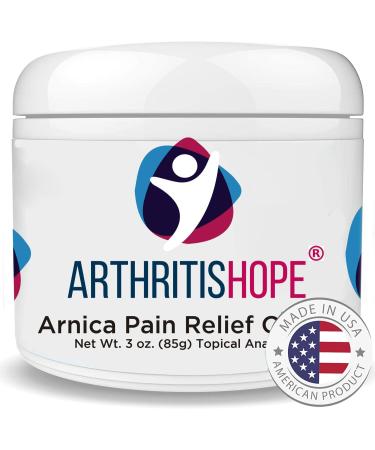 ArthritisHope Pain Relief Cream - Made with Arnica and 8 Natural & Powerful Ingredients for Joints Muscles Nerves Knee Pain Hand Tendonitis Arthritis Osteoarthritis & Rheumatoid Arthritis