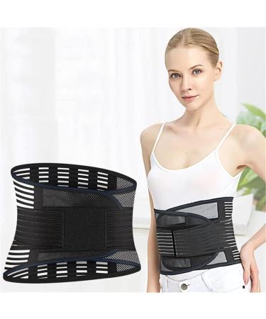 Back Brace Lumbar Support Lumbar Brace Support Lower Back Brace Waist Trainer Trimmer Belt For Pain Relief Waist Belt(Medium) Medium Black - Buy Online on GoSupps.com