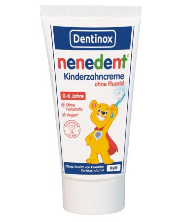 nenedent children's toothpaste without fluoride | Caries-free even without fluoride | for children aged 0-6 years | 13% xylitol | 1x50 ml - Buy Online on GoSupps.com