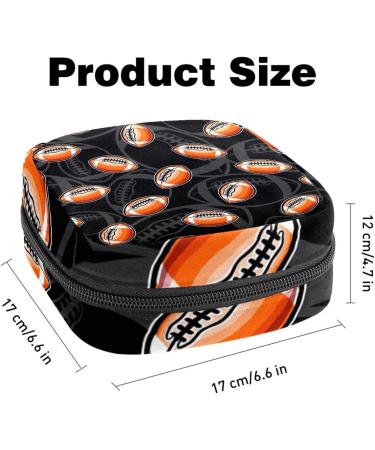 Portable Men's & Women's Tie Storage Bag | American Football Rugby Balls | Compact Menstrual Pad & Cup Pocket with Zip for Teens & Girls - Buy Online on GoSupps.com