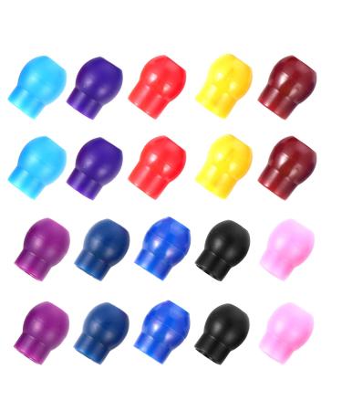 Ultechnovo 10 pair of stethoscope replacement earplugs universal silicone replacement earplugs snap tight and soft sealing earplugs in different colors