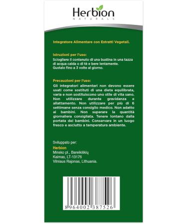 Herbion Pakistan LTD Herbion Naturals Herb Granules with natural lemon scent 10 bags 24 pieces 10 bags each - Buy Online on GoSupps.com