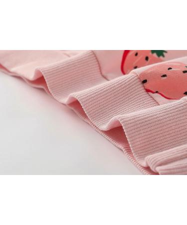 Girls Cotton Sweatshirt - Long Sleeve Casual Jumper for Kids | Toddler Clothes Age 4-5 Years | Strawberry Design - Buy Online on GoSupps.com