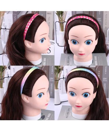 Girls Rainbow Headbands - 8 Pcs Sequin Heart Mermaid Hairbands Set - Buy Online on GoSupps.com