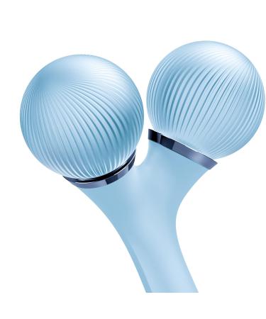 Geske SmartAppGuided Sonic Facial & Body Roller | 4-in-1 Dermaroller Device for Face & Body | Professional Aquamarine Facial Scooter - Buy Online on GoSupps.com