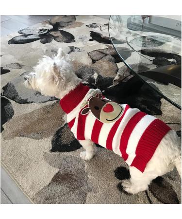 NACOCO Dog Reindeer Sweater for Small Dog/Cat X-Large - Christmas/New Year Pet Clothes - Red - Buy Online on GoSupps.com
