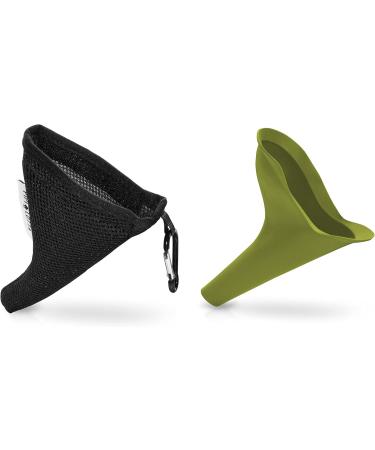 Pipilotta Frauenurinal Stehendes Pinkeln f r Festivals Camping & Reisen | Wiederverwendbares Urinal f r Frauen mit Schutzh lle | Olive - Buy Online on GoSupps.com