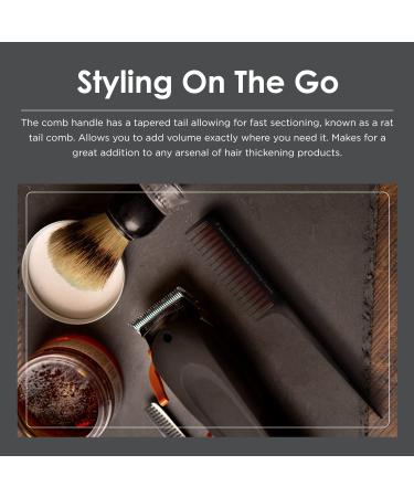 Spornette Little Wonder Teasing Comb (TC-1) - Triple Teasing Comb for Volume - Ideal for Fine, Medium, and Thinning Hair - Rat Tail Handle - Unisex - Buy Online on GoSupps.com