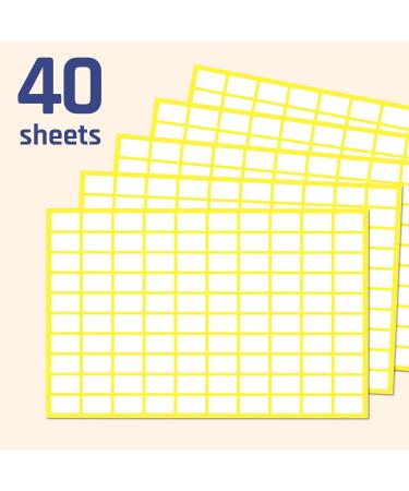 4000 Self-Adhesive Labels (13 x 8 mm) - Premium Adhesive Stickers for Easy Labeling | International Shipping Available - Buy Online on GoSupps.com