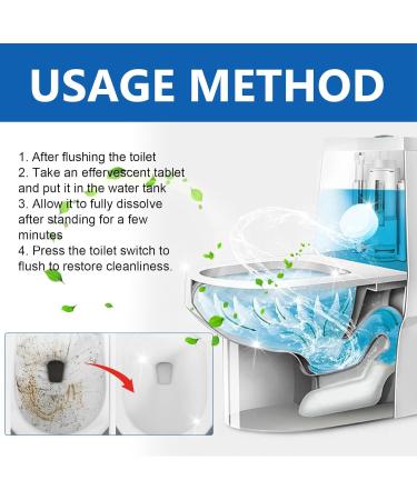 12PCS Toilet Cleaner Fizzy Foam Toilet Cleaner Toilet Bowl Cleaner Strong Toilet Limescale Remover Toilet Bleach Cleaner Fresh Toilet Cleaner and Descaler Active Toilet Stain Remover Heavy Duty - Buy Online on GoSupps.com