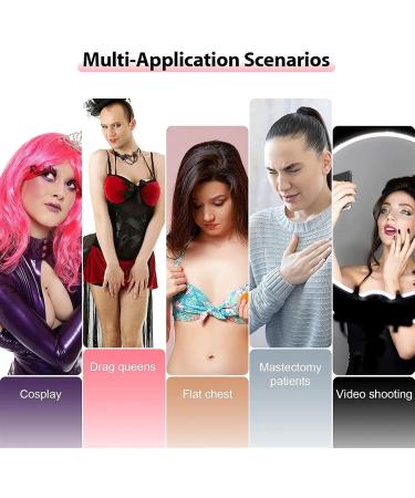 Knobco High Collar Half Length Realistic Silicone Breast Forms - Mastectomy & Cosplay Enhancers - White Skin - Size G (1525g) - Perfect for Halloween Christmas Weddings - Buy Online on GoSupps.com