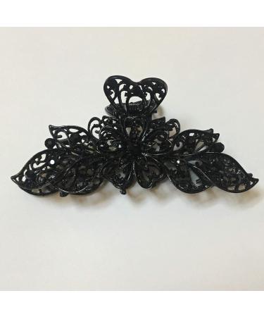 Retro Flower Vintage Rhinestone Large Hair Clip for Thick Hair | Stylish Metal Alloy Hair Accessory for Girls & Women - Shop Now - Buy Online on GoSupps.com