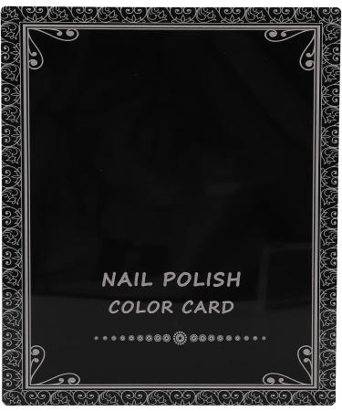 Nail Tip Display Book 25.8x21.8x2.4cm Lightweight Portable Book Shaped Nail Color Card Book for Nail Salon Supplies for Nail Art Works Display - Buy Online on GoSupps.com