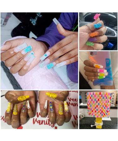 160 Pcs Gummy Bears Nail Charms for Slime and Nail Art - Resin Flatbacks Candy Bear Charms for DIY Crafts and Scrapbooking - Buy Online on GoSupps.com
