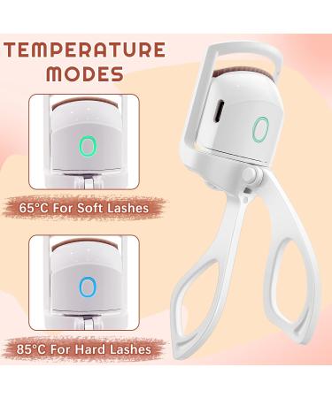 Heated Eyelash Curlers Electric Eyelash Curler Heated Rechargeable Eyelash Curler Travel Quick Long Lasting Heated Lash Curler Handheld Portable Lash Quick Pre Heat for Women Makeup Accessories - Buy Online on GoSupps.com