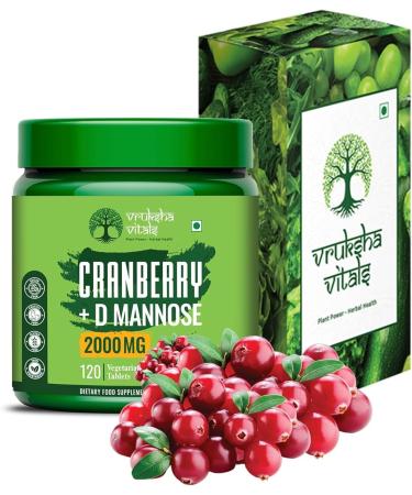 Generic Cranberry D Mannose - 120 Tablets Capsules Supplement for men and women - Cranberry Fruit Extract Powder Supplements - Buy Online on GoSupps.com