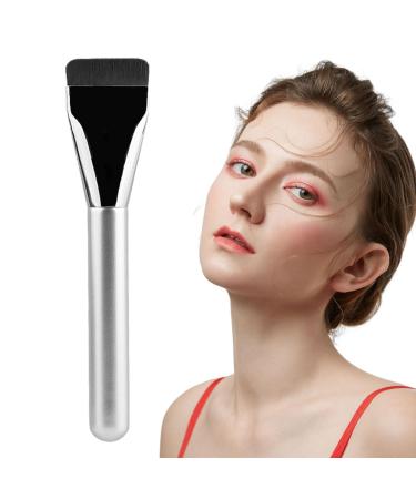 2 Concealer Makeup Brush - Comfortable Grip Flat Contour Brush | Ergonomic Design Foundation Brush for Liquid | Flat Top Makeup Brush with Handle for Applying Powder Refer to description