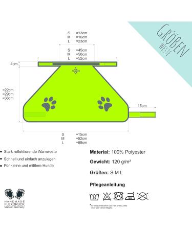 Veproli Dog Safety Vest - Custom Name Options | Reflective Neon Yellow | Various Sizes (M) - International Shipping - Buy Online on GoSupps.com