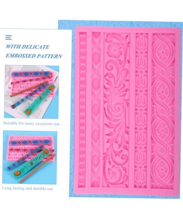 IMIKEYA 3pcs Silicone Cake Mold Silicone Cupcake Molds Vintage Candy Cake Decoration Mold Cake Decors Mold Cupcakes Baroque Fondant Molds Baking Tool The Flowers Fondant Cake Silica Gel 19X12X1CMx3pcs - Buy Online on GoSupps.com