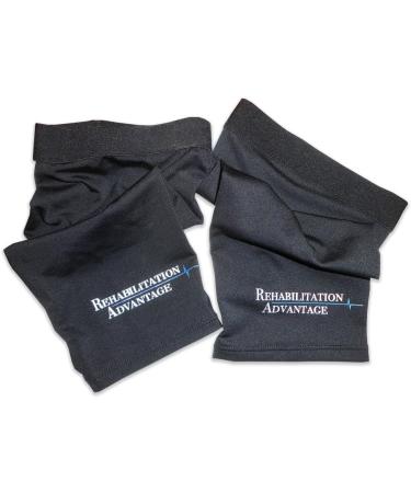 Rehabilitation Advantage Copper Infused Calf & Shin Compression Sleeves - Large Pair for Enhanced Recovery & Support - Buy Online on GoSupps.com