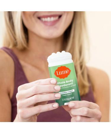 Lume Whole Body Deodorant - Invisible Cream Stick - 72 Hour Odor Control - Aluminum Free Baking Soda Free Skin Safe - 2.2 Ounce (Pack of 2) (Fresh Alpine) Fresh Alpine 2.2 Ounce (Pack of 2) - Buy Online on GoSupps.com