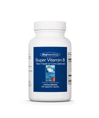 Allergy Research Group - Super Vitamin B - Hypoallergenic B Complex - 120 Vegetarian Capsules