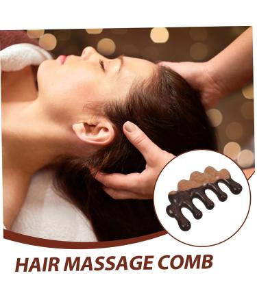 FOMIYES Wooden Massage Comb - Broad Tooth Hair Comb for Men | Durable 10x5cm Design Tool for Scalp Massage & Hair Care - Buy Online on GoSupps.com