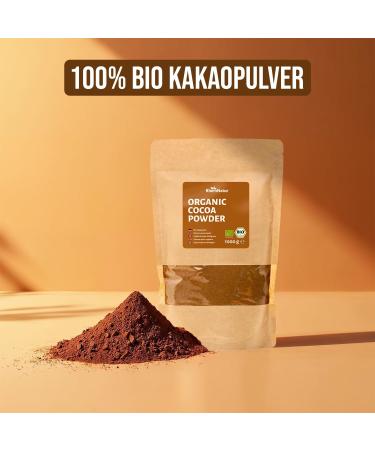 RheinNatur Organic Cocoa Powder 1kg - 100% Pure Organic Grade Cocoa Unsweetened & No Additives - Ideal for Baking Hot Choco - Buy Online on GoSupps.com