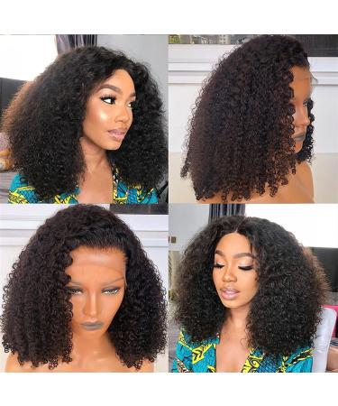 20 Brazilian Kinky Curly HD Lace Front Wig 180 Density - Natural Black - Buy Online on GoSupps.com