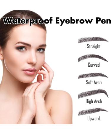 1 PCS Eyebrow Pencil Eyebrow Pen Long Lasting Waterproof Eyebrow Pencil Microblading Eyebrow Pen Eye Brow Pencils for Women Natural Looking Black-gray 1 count (Pack of 1) 01 Black-gray - Buy Online on GoSupps.com