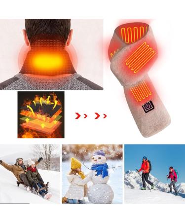 Buy Pl sch Winter Heating Scarf - USB Electric Neck Band with 3-Speed Control & Temperature Settings - Khaki-e Size - Buy Online on GoSupps.com