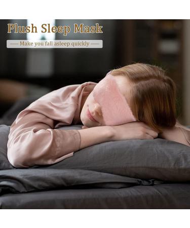 SATINIOR 6 Pack Plush Eye Masks for Girls and Adults - Soft, Comfortable Blindfold Set for Sleep and Eye Protection - 4.1x8.3 Inches - Buy Online on GoSupps.com