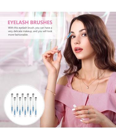 BIUDECO 10pcs Diamond Mascara Brush Portable DIY Mascara Eye Liner Tube Clear Mascara Tube Eyebrow Plastic 11.3x1.1cm Blue - Buy Online on GoSupps.com