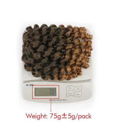 Xtrend Hair 8 Inch Wand Curl Twist Braids Crochet Curly Hair Extension 1B 5 Packs/Lot - Buy Online on GoSupps.com