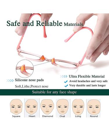 2 Pack Blue Light Glasses for Kids Girls | Anti-Fatigue Computer Game Glasses | Ages 4-14 | Anti Eyestrain & UV Glare Protection | Red & Pink - Buy Online on GoSupps.com