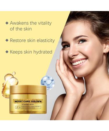 Buerfu Moisturizing Peel Facial Film - Firming Peel Face Masque - Fine Lines Removal Brightening Golden Sleep Masque Facial Film Reduces Large Pores For Home - Buy Online on GoSupps.com